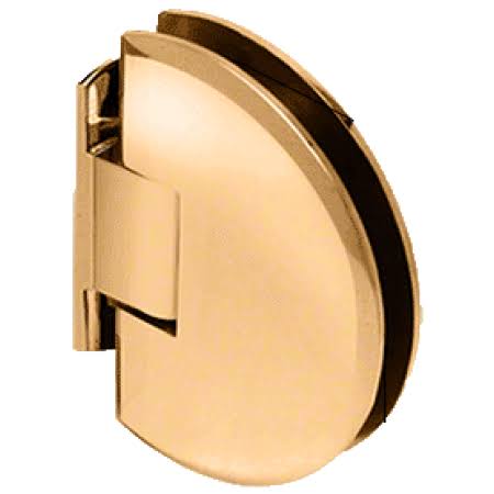 CRL Gold Plated Classique 044 Series Wall Mount Flush Back Plate Hinge