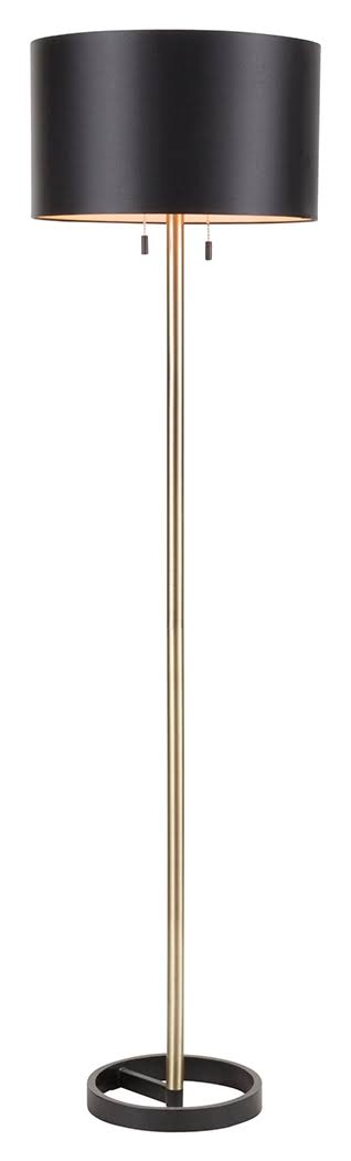 Contemporary Floor Lamp, Black/Gold Finish by Ashley HomeStore
