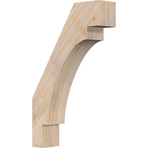 Ekena Millwork 5 1/2x22W x 20x22D x 32x22H Merced Smooth Brace, Douglas Fir