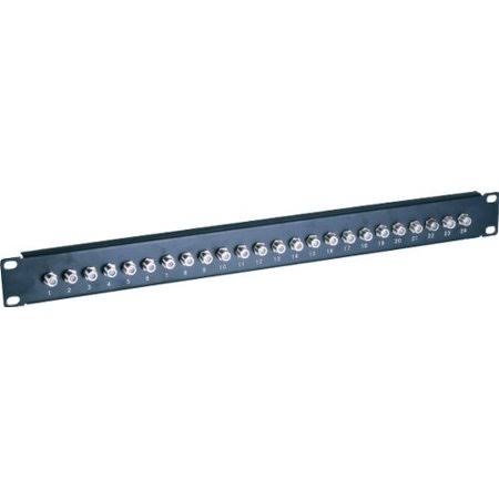 24 Port Rackmount Coax Patch Panel by Tuff Jacks