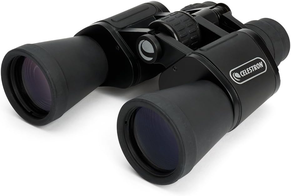 Celestron – UpClose G2 10x50 Porro Binoculars with Multi-Coated BK-7 Prism Glass – Water-Resistant Binoculars with Rubber Armored and Non-Slip Ergonomic Body for Sporting Events Pack of 2