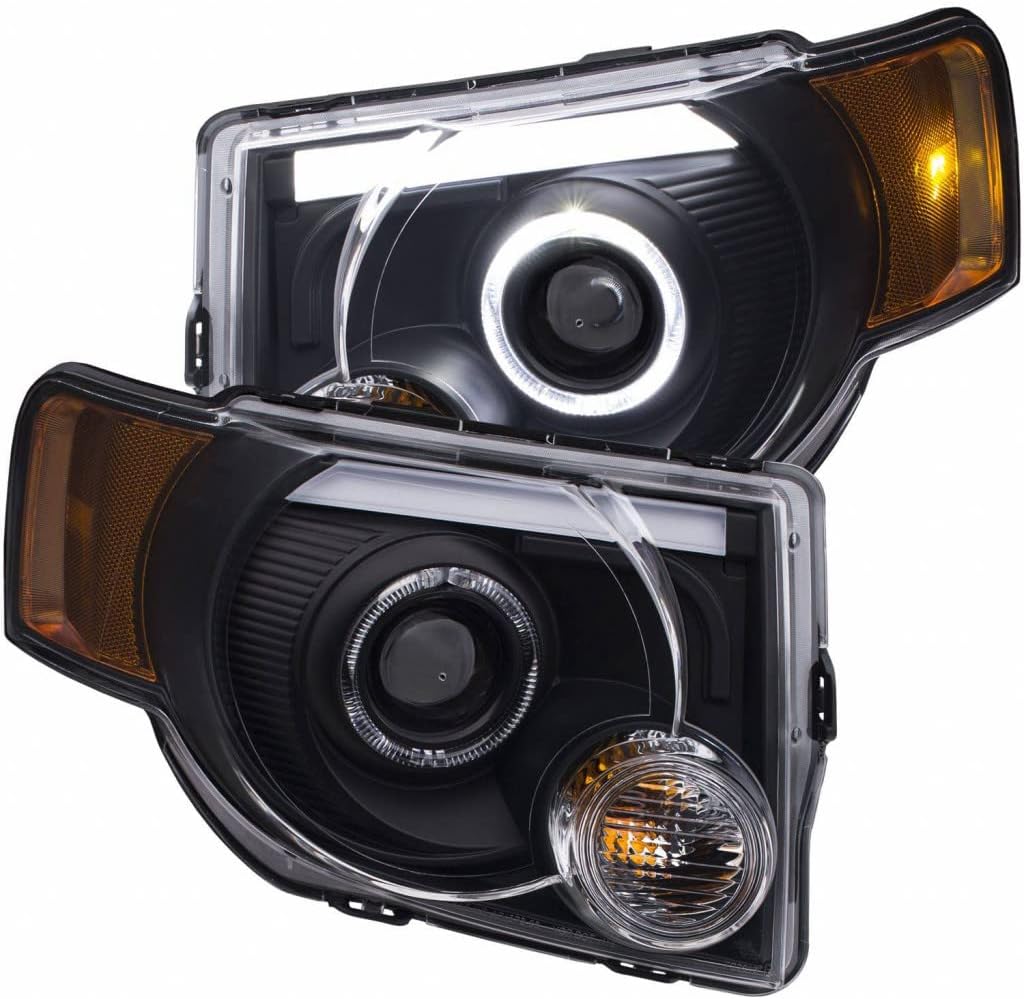 ANZO For Ford Escape 2008 2009 2010 2011 2012 Projector Headlights w/Halo Black | 111355