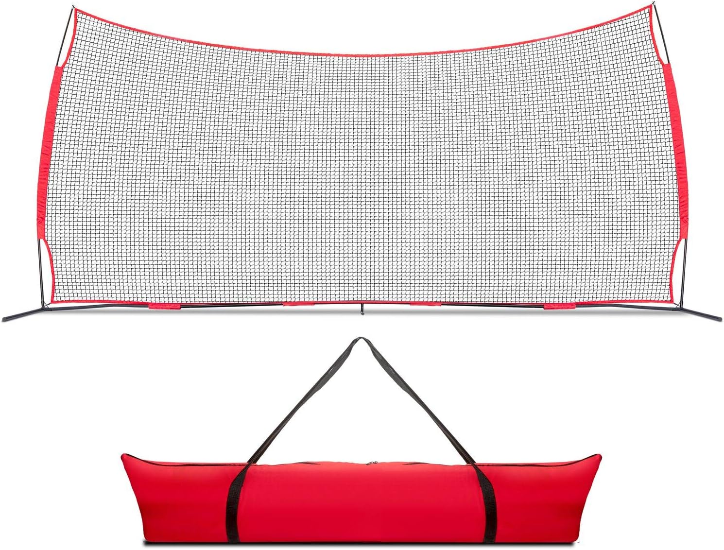 Lacrosse Scoop 20x10 Foot Lacrosse Backstop, 200 Sq Feet of Protection Perfect for Lacrosse, Soccer, Baseball, Basketball. Hockey, Best Lacrosse Net, Baseball Net, Sports Netting for Backyard