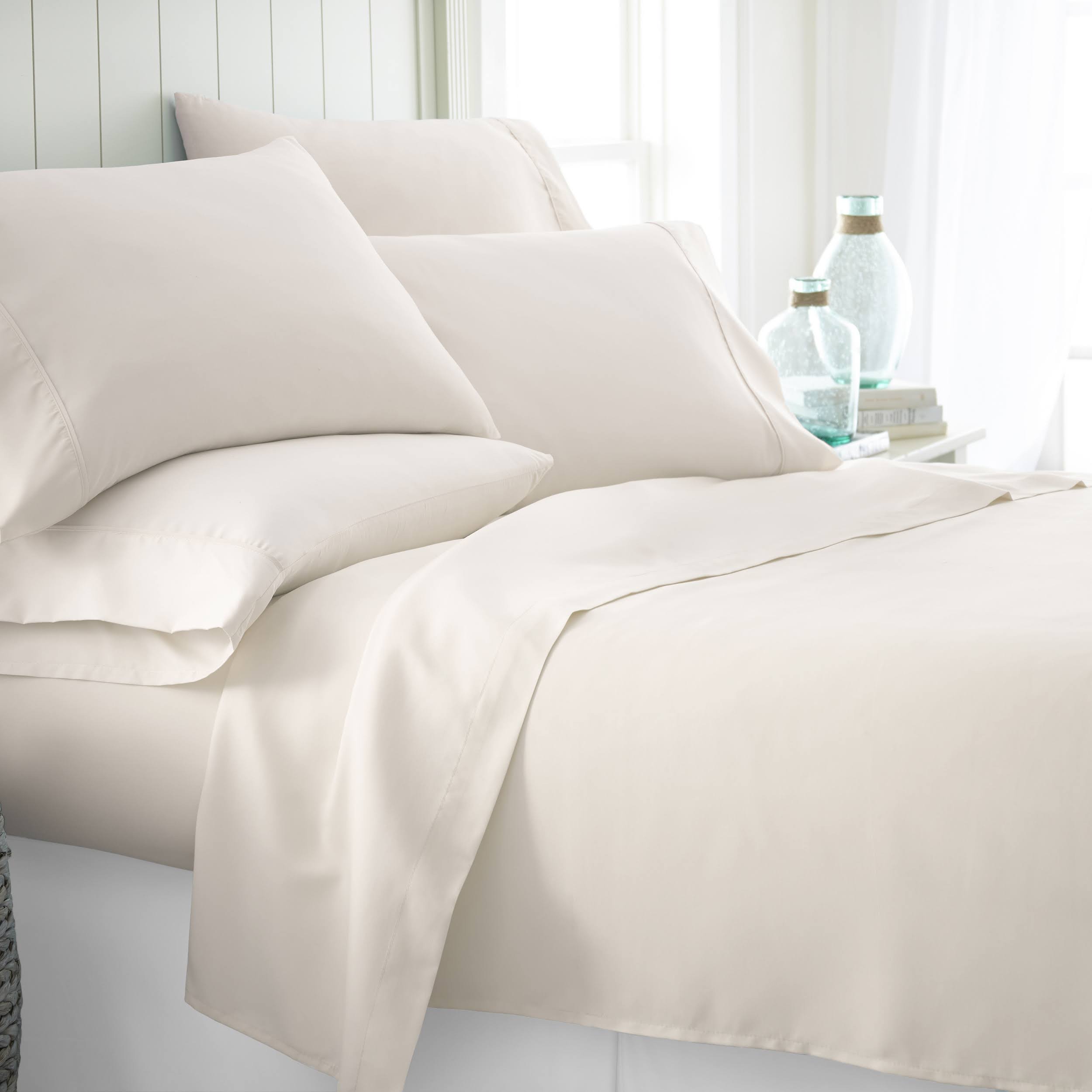 Bamboo Softness 6-Piece Bed Sheet Set - Black, Twin Extra Long