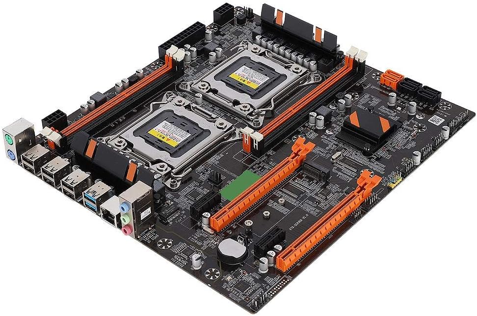 Desktop Motherboard with Deflector, Four Channel DDR3 Memory Professional Motherboard, Gigabit Network Card RTL8111H Built-in Dual Rear Socket Motherboard, PC Accessory