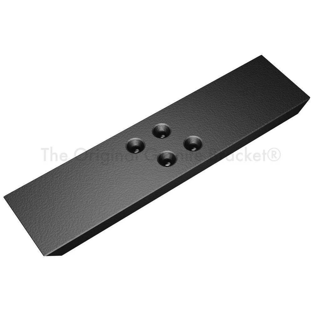 The Original Granite Bracket 38 in. Aluminum Flat Wall Countertop Support BRACKET, Black FW-38-A