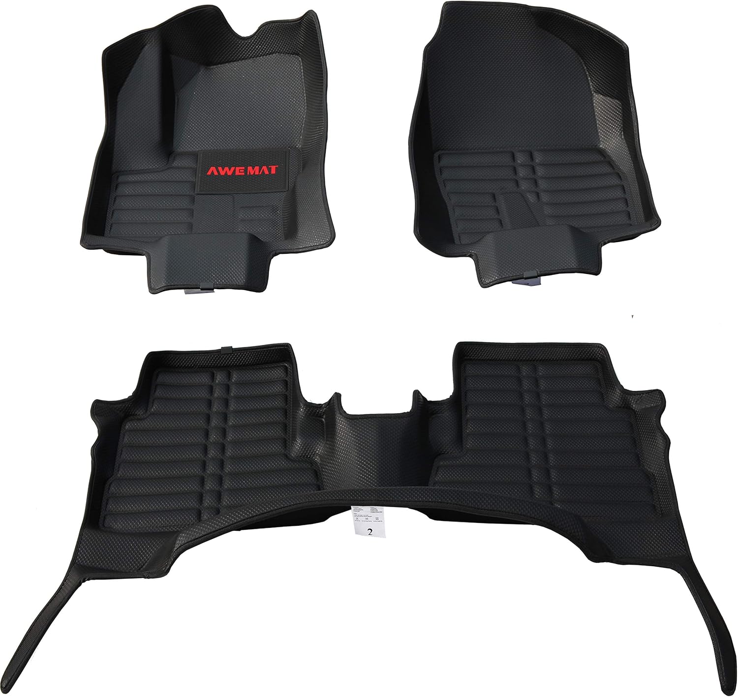 AWEMAT Custom Fit Car Floor Mats for Ford Escape Ford Kuga 2012-2019 Mode -Digital Measured Exquisite Pattern-Large Coverage -Waterproof-All Weather Protection-Black. Ford Kuga Car Floor Liner