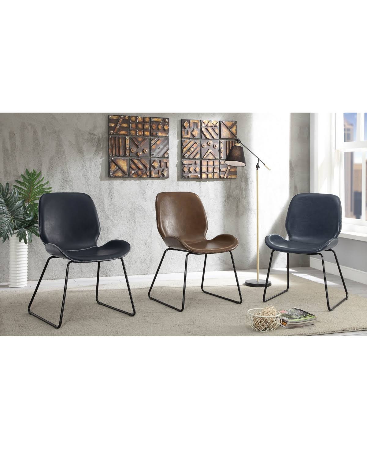 Shara Contemporary Accent Chair - Black