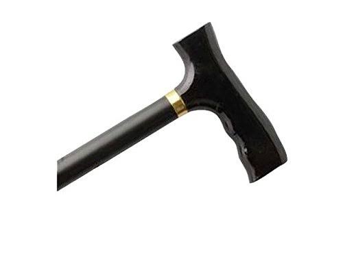 Folding Aluminum Walking Cane Black with Height Adjust