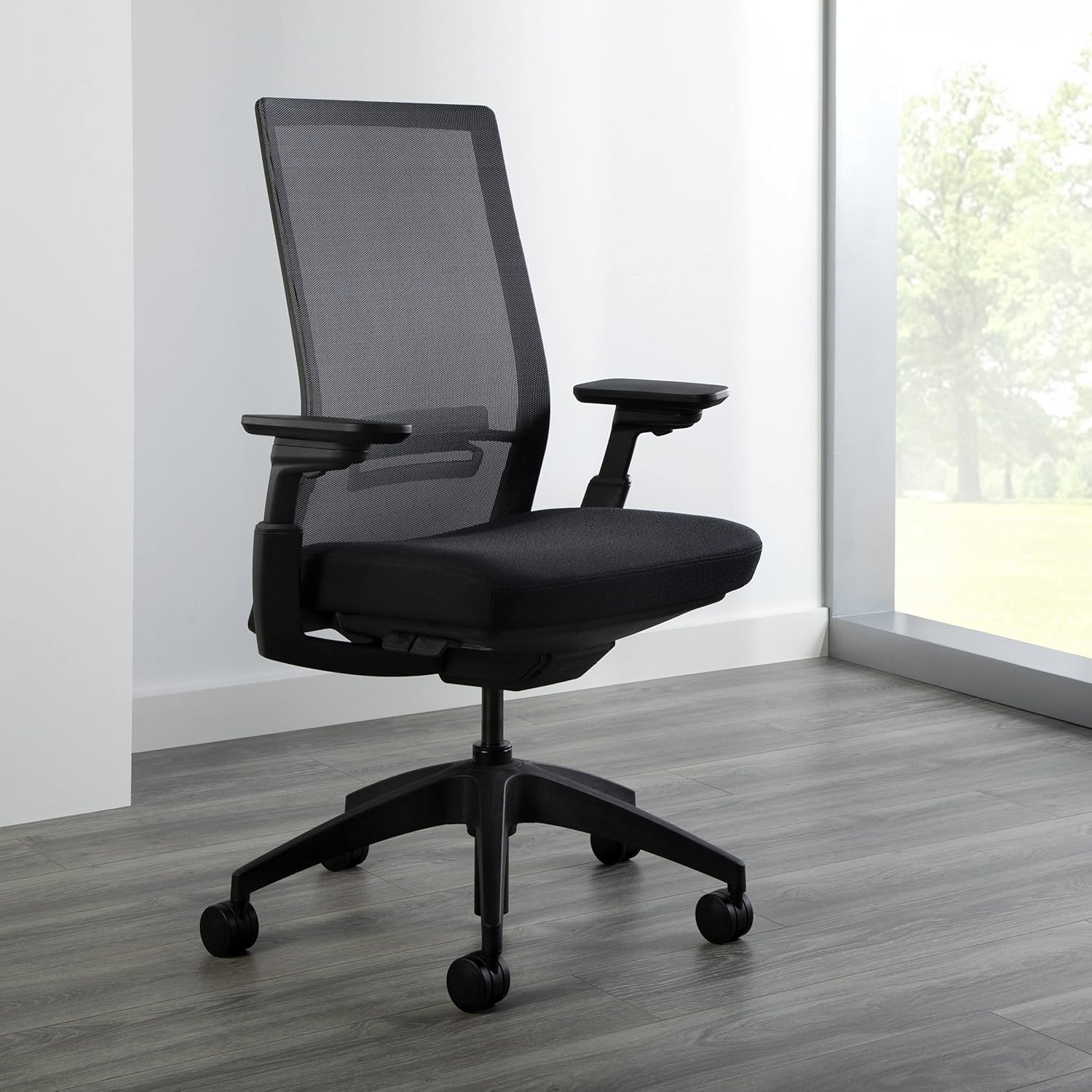 ALLSTEEL Evo Task Chair, Black - Dusk Mesh