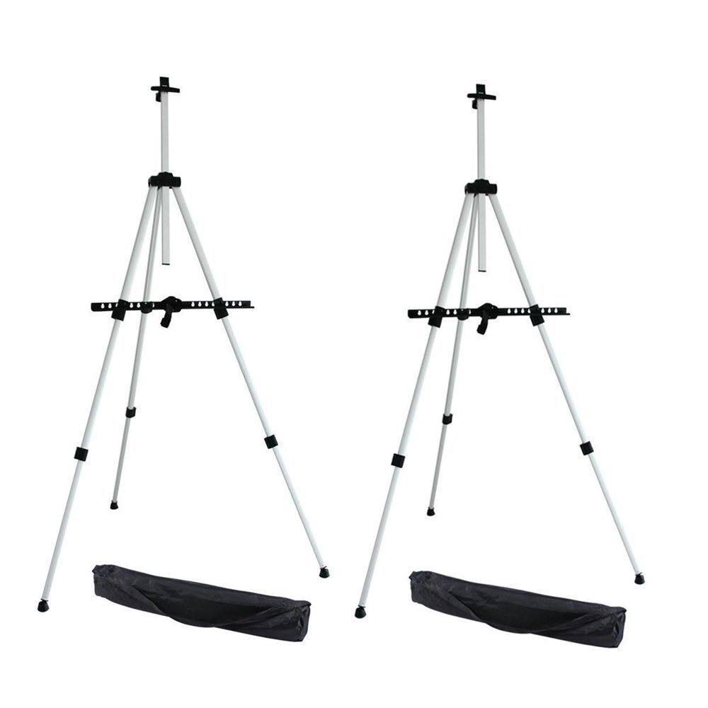 Ohuhu Artist Easel Aluminum Field Stand with Bag for Table-Top/Floor 2-Pack Art