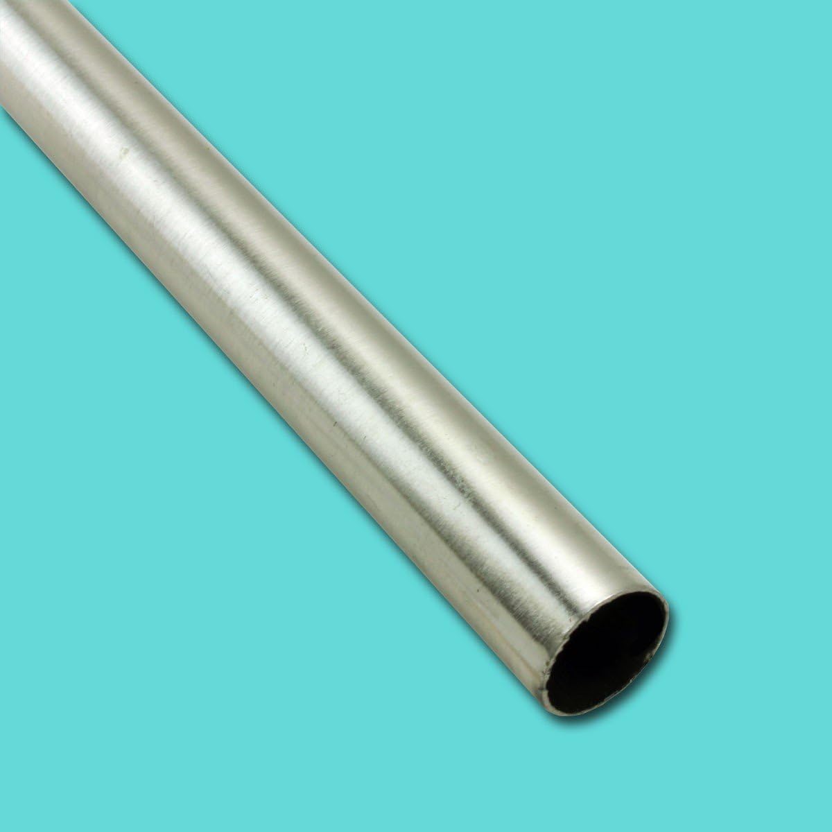 Renovators Supply Manufacturing Brushed Satin Nickel Carpet Rod 39.5 Inch Length and 0.5 Inch Diameter Rod Only