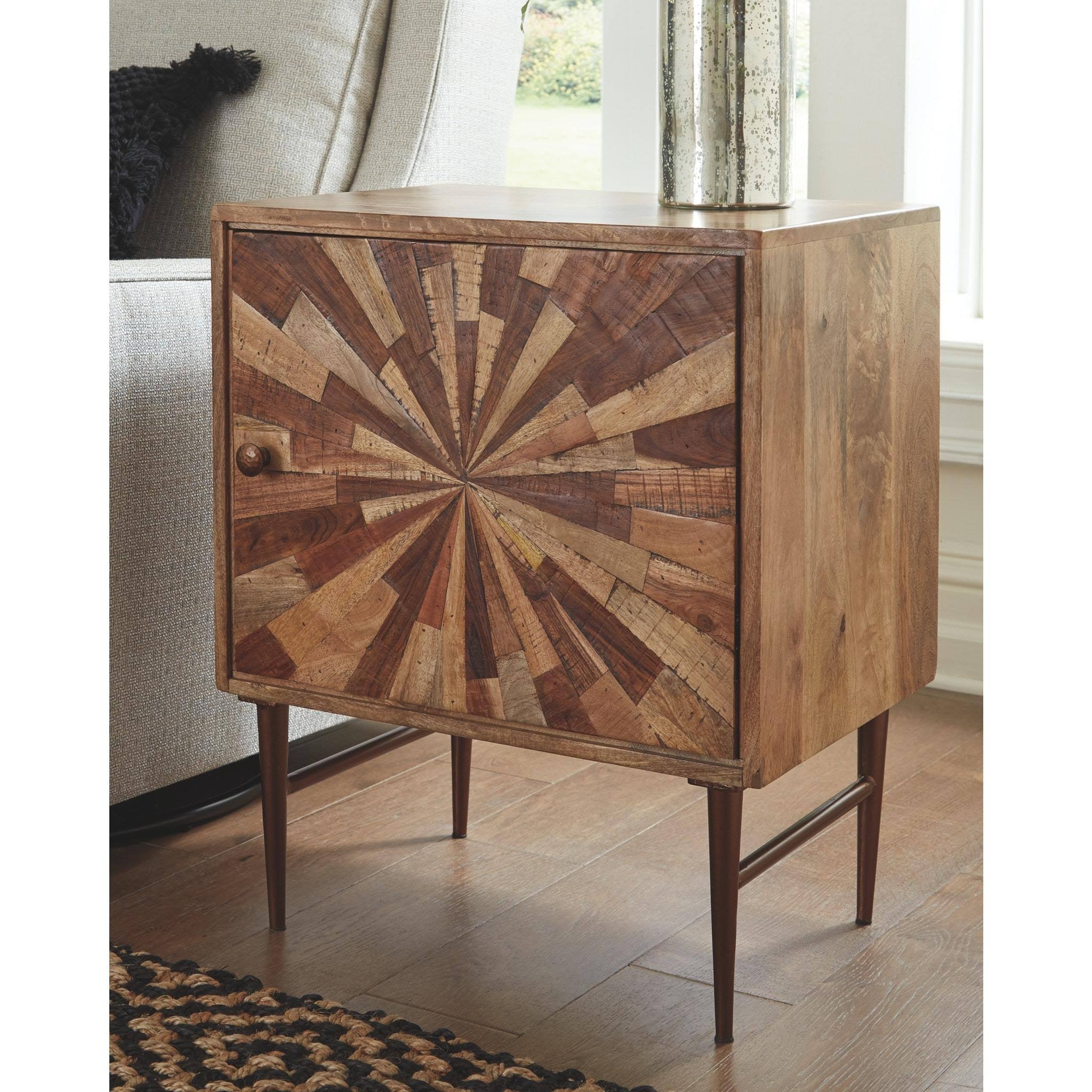 Ashley Dorvale Two-Tone Brown Accent Cabinet
