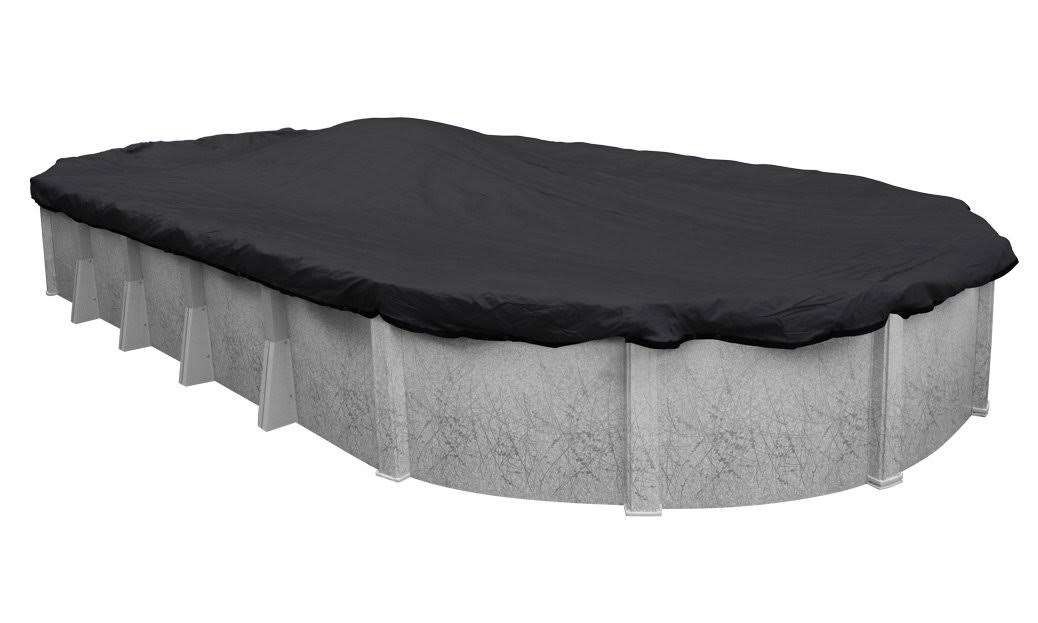 Robelle Mesh 10& x 15& Oval Winter Pool Cover - Black
