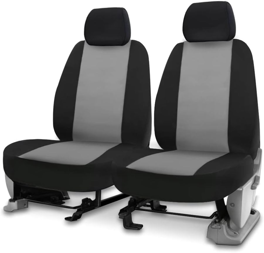 CarsCover Custom Fit 2017-2020 Honda CR-V Neoprene Car SUV Wagon Front Seat Covers Gray & Black Sides Tailor Made Seat CRV All Models Cover