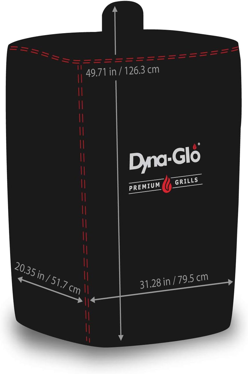 Dyna-Glo DG1235GSC Premium Wide Body Vertical Smoker Grill Cover, Black Pack of 2