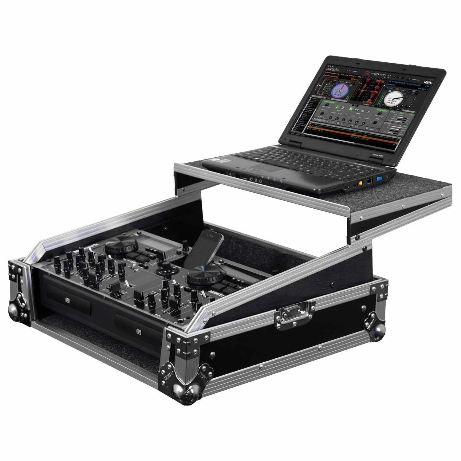 Odyssey FZGS8CDMIX Flight Zone Glide Style Rackmount Case for DJ