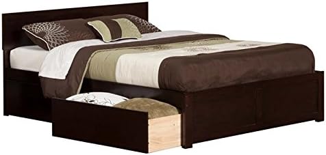 Leo & Lacey Queen Storage Platform Bed in Espresso