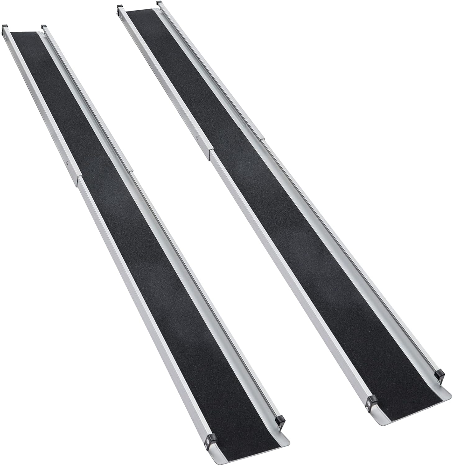 FACHNUO Aluminum Wheelchair Ramps Adjustable from 3.4' to 6', Telescopic Non- Skid Ramp for Home, Stairs, Curb, Entryway with Portable Storage Bag