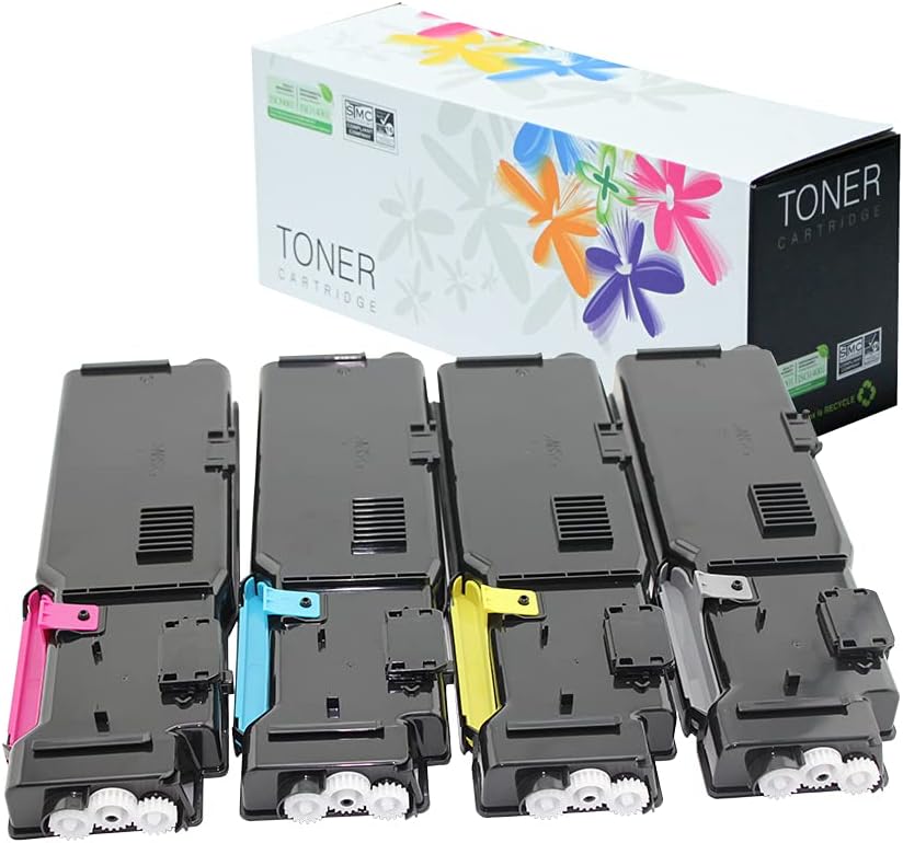 EF Products Remanufactured for Xerox Phaser 6600 6600N 6600DN WorkCentre 6605 6605N 6605DN Toner Cartridge (Black 106R02228, Yellow 106R02227, Magenta 106R02226, Cyan 106R02225, 4-Pack)