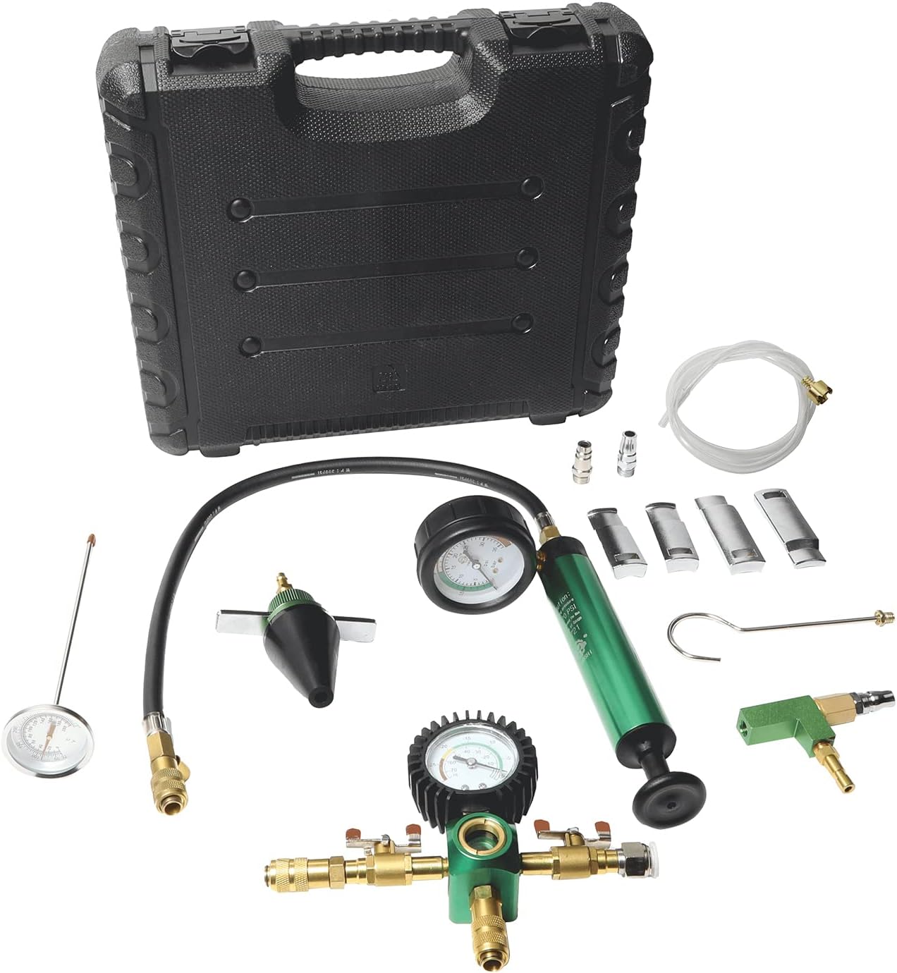AUTOAND Universal Coolant System Vacuum Refill Kit Automotive Radiator Pressure Leak Tester with Inflator Pump for Most Vehicle