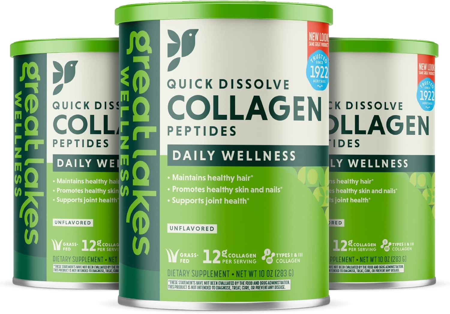 Great Lakes Wellness 10 oz. Collagen Hydrolysate - 3 Pack Pack of 2