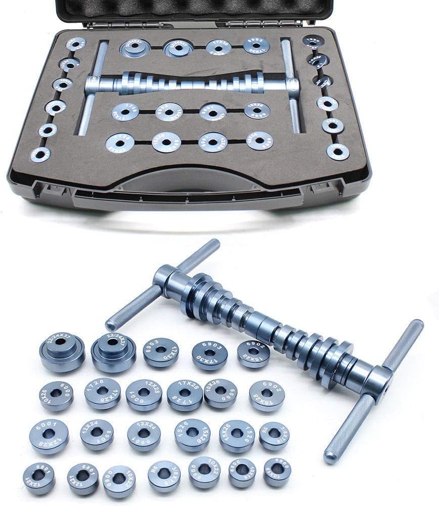 SHZICMY 25 PCS Bicycle Bottom Bracket Bike Hub&BB Axis Pivot Point Bearing Installation Tool Set for Bicycle Workshop (USA Stock)