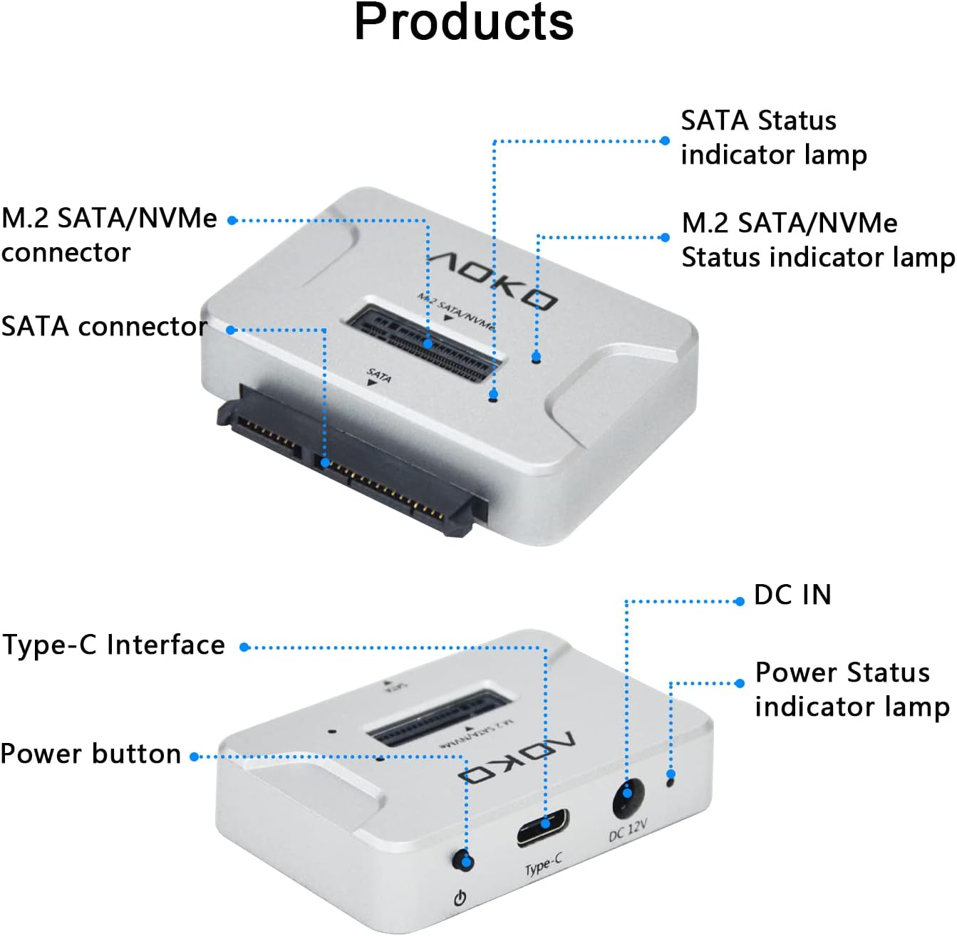 USB-C M.2 Docking Station with 2.5