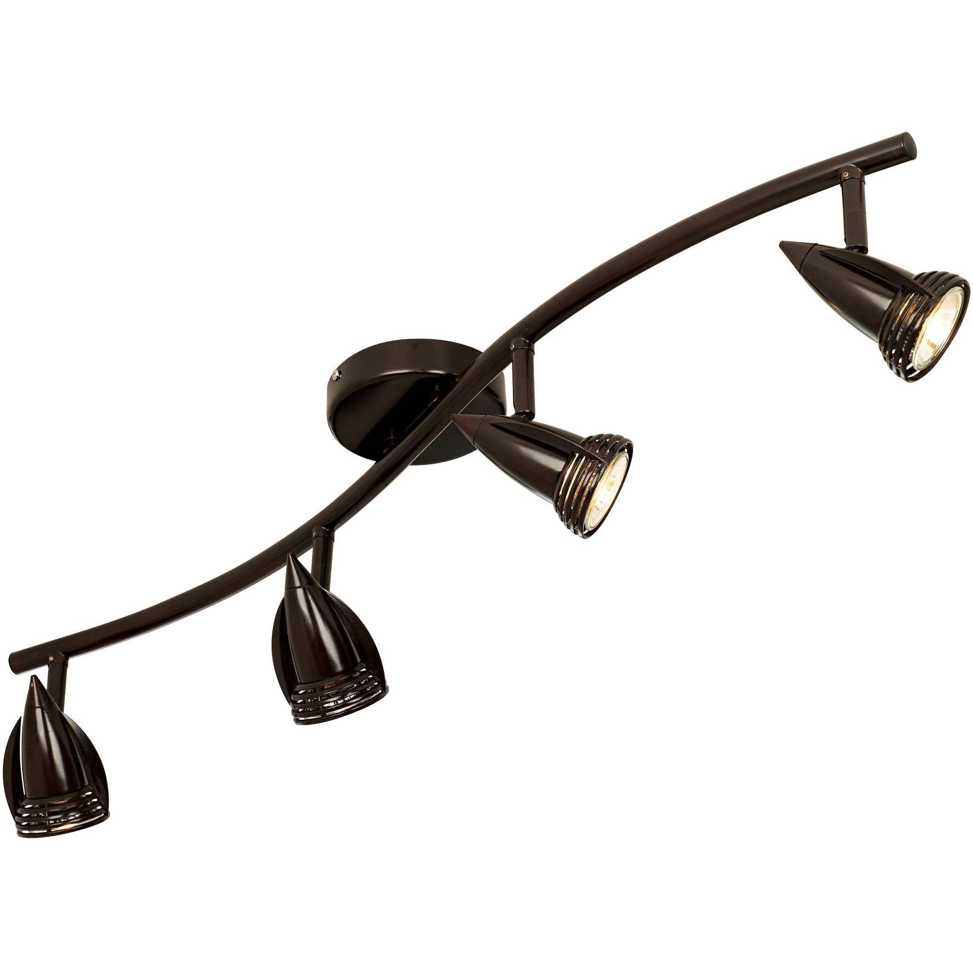 Pro Track 4-Light Oil Rubbed Bronze Track Kit Wave Bar
