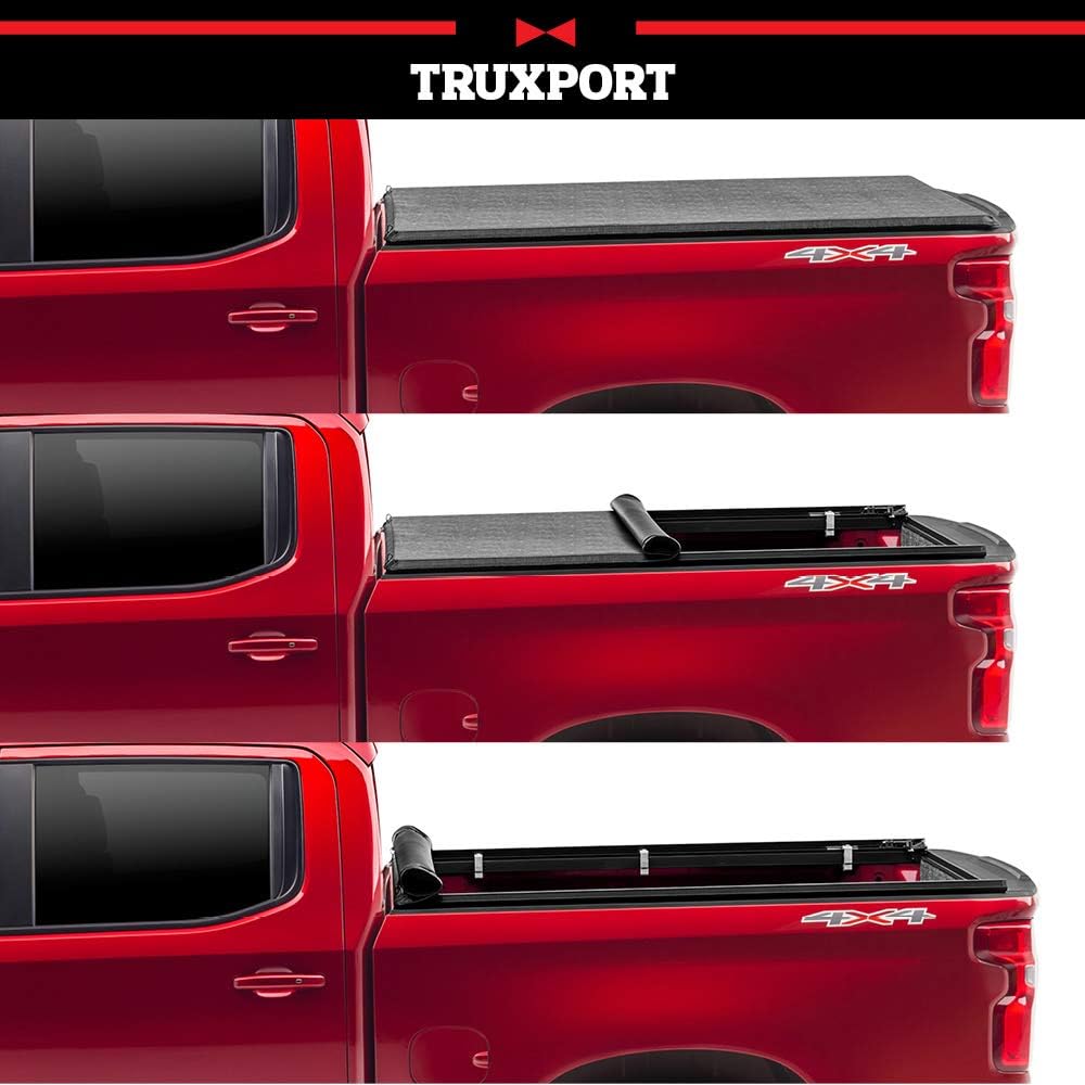 TruXedo TruXport Soft Roll Up Truck Bed Tonneau Cover | 297201 | Fits 2004 - 2015 Nissan Titan w/Track System 5' 7
