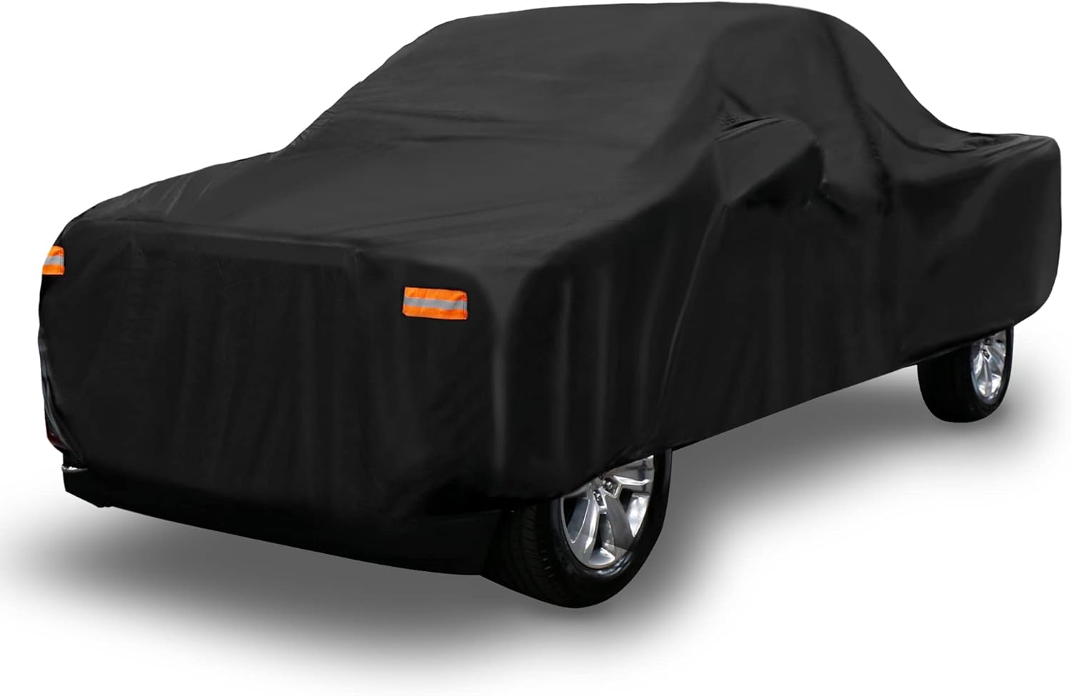 X AUTOHAUX Pickup Truck Cover for Ford F150 Regular Cab 8Ft Bed 2-Door 04-21 F350 Regular Cab 8 Foot Bed 2-Door 08-21 Outdoor Waterproof Sun Protection W/ Driver Door Zipper Black