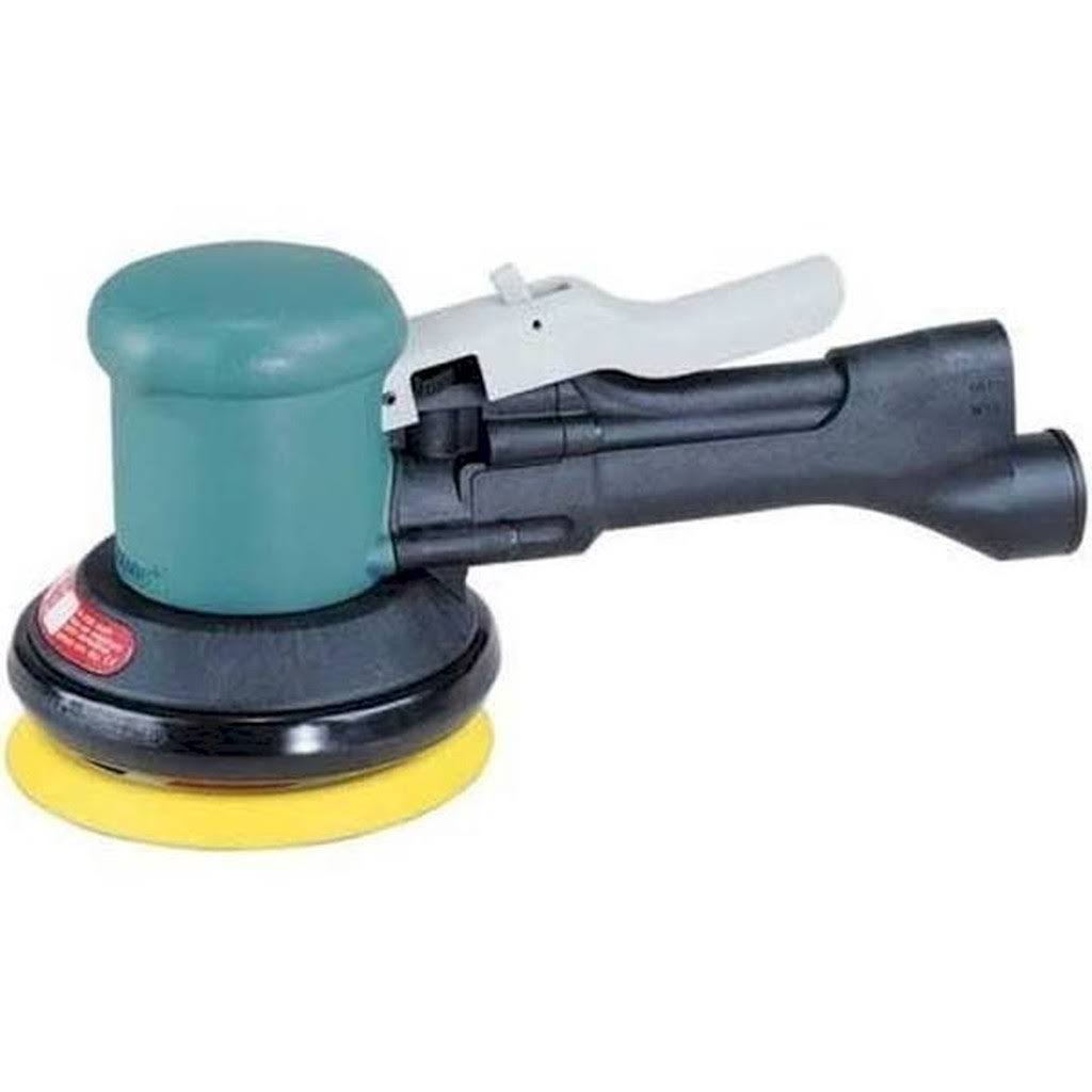 Dynabrade 5 inch (127 mm) Dia. Two-Hand Dynorbital Random Orbital Sander, Self-Generated Vacuum (58416)