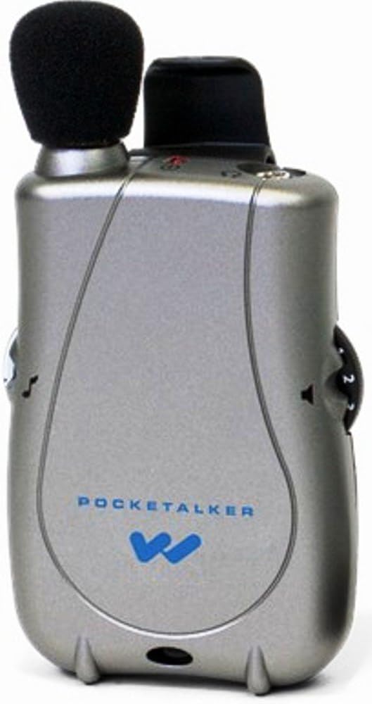 Williams Sound PKT D1-0 PockeTalker Ultra System, 200 hours of battery life, Adjustable tone and volume control, Accommodates a variety of earphone and headphone options