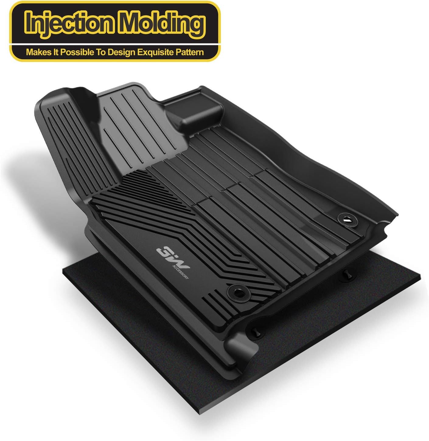 3W&nbsp;Floor&nbsp;Mats&nbsp;Compatible for Toyota Tundra 2014-2021 TPE&nbsp;All&nbsp;Weather&nbsp;Custom&nbsp;Fit&nbsp;Floor&nbsp;Liner&nbsp;for Toyota Tundra 1st&nbsp;and&nbsp;2nd&nbsp;Row&nbsp;Full&nbsp;Set Car&nbsp;Mats Black