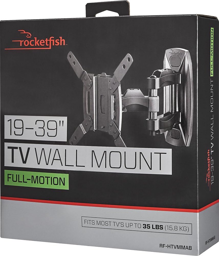 Rocketfish - Full-motion Tv Wall Mount For Most 19