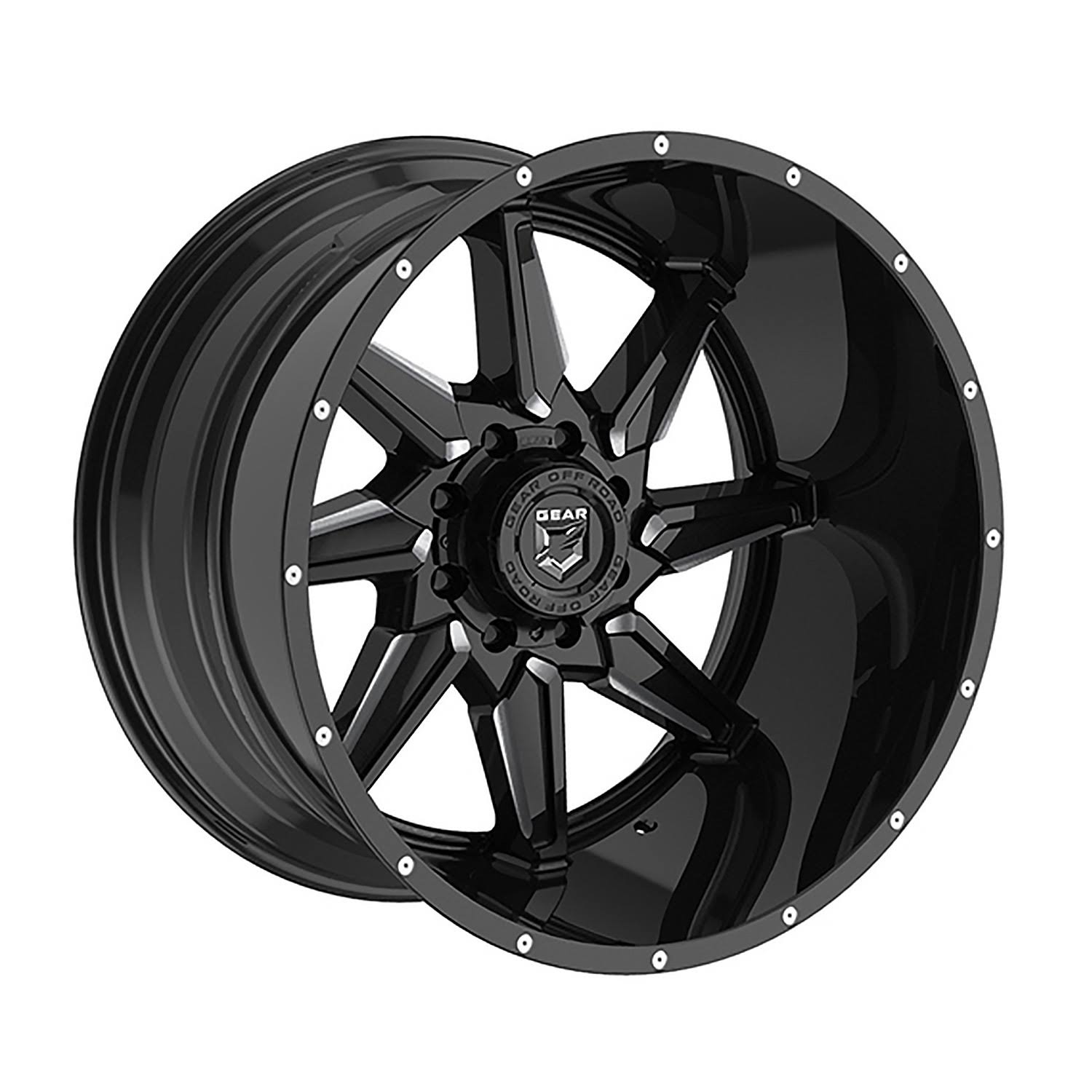 Dodge Dakota Gear Off-Road Milled Gloss Black Wrath Wheel