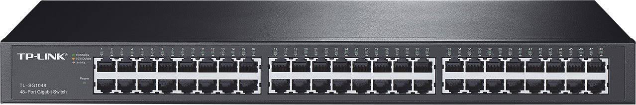 Tp-link TL-SG1048 48-Port Unmanaged Gigabit Ethernet Switch, Steel Case, 19-inch Rack-Mount, Lifetime Warranty