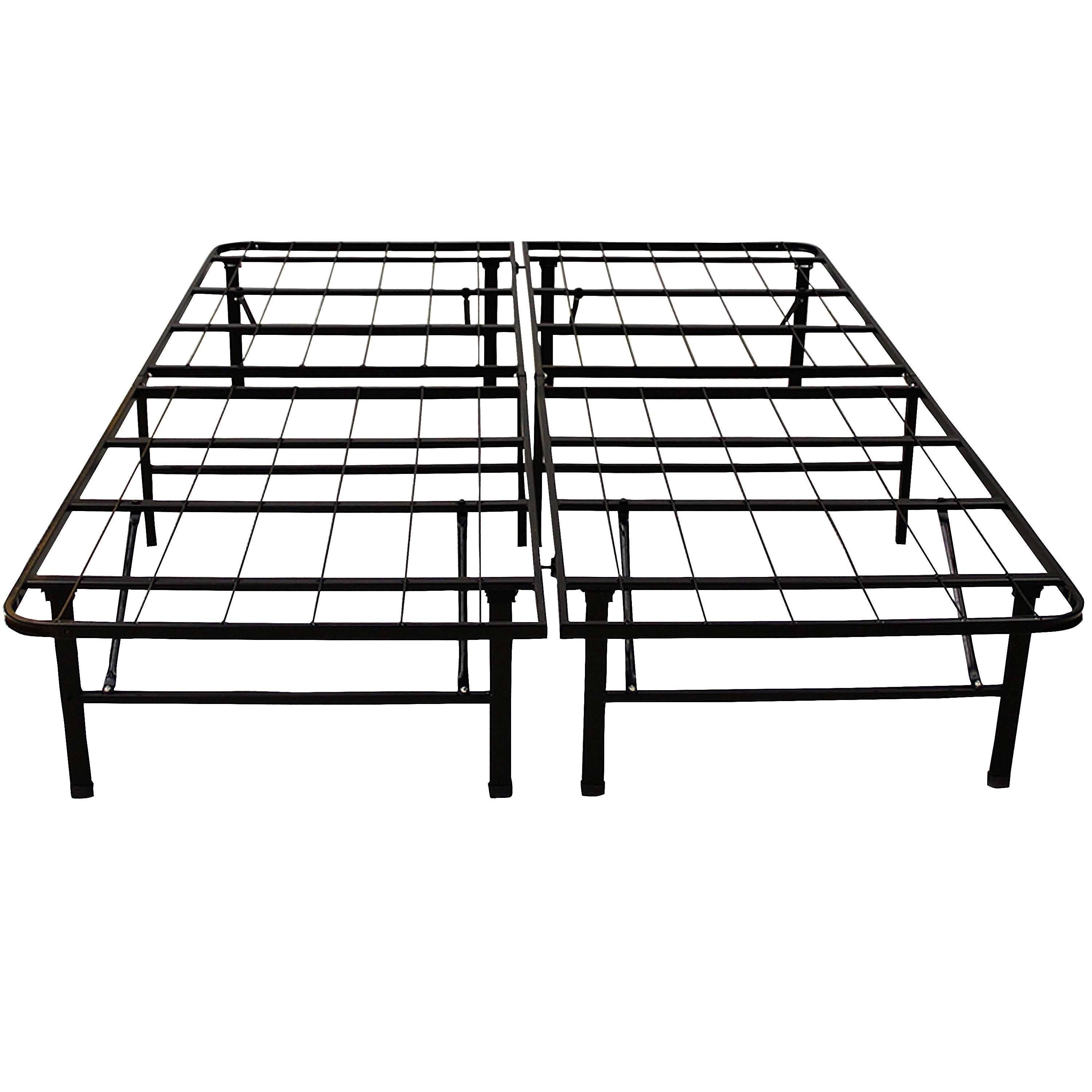 Classic Brands Hercules 14x22 Heavy Duty Metal Bed Frame, Black, Queen