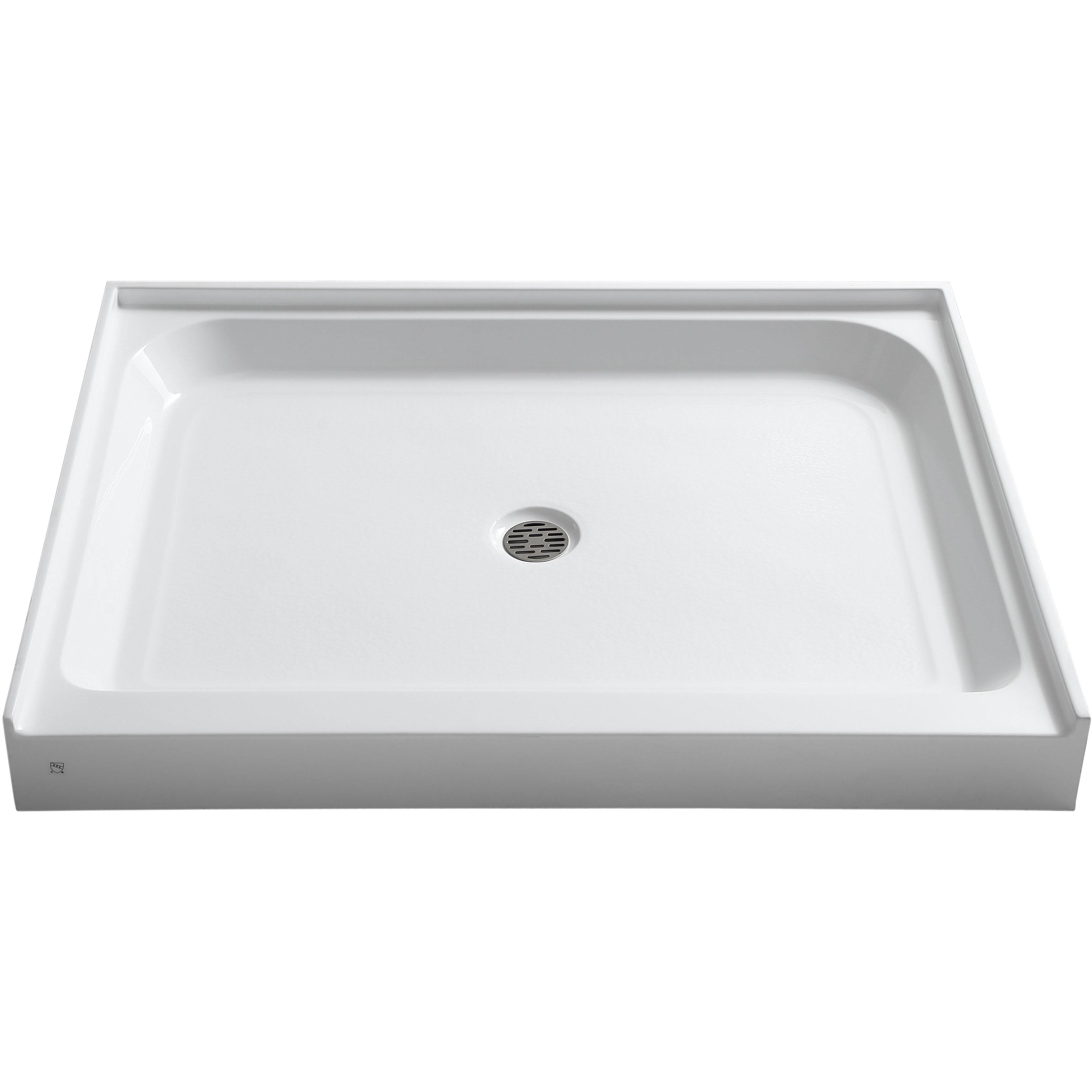 Anzzi SB-AZ02XX Reach 36 x 48 in. Single Threshold Shower Base in White