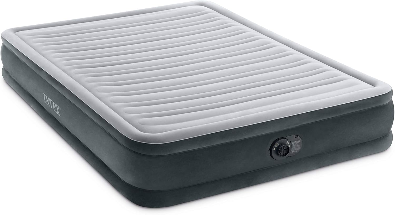 Intex Dura-Beam Deluxe Comfort Plush Airbed Series with Internal Pump (2021 Model) Pack of 2