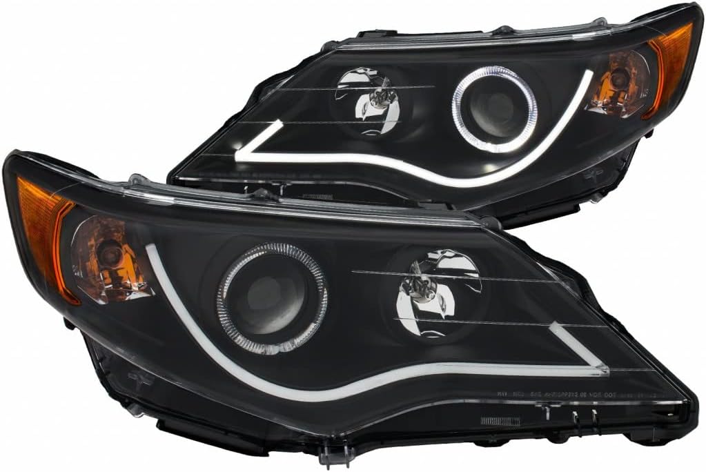ANZO For Toyota Camry 2012 2013 Projector Headlights w/Halo Black | 121512