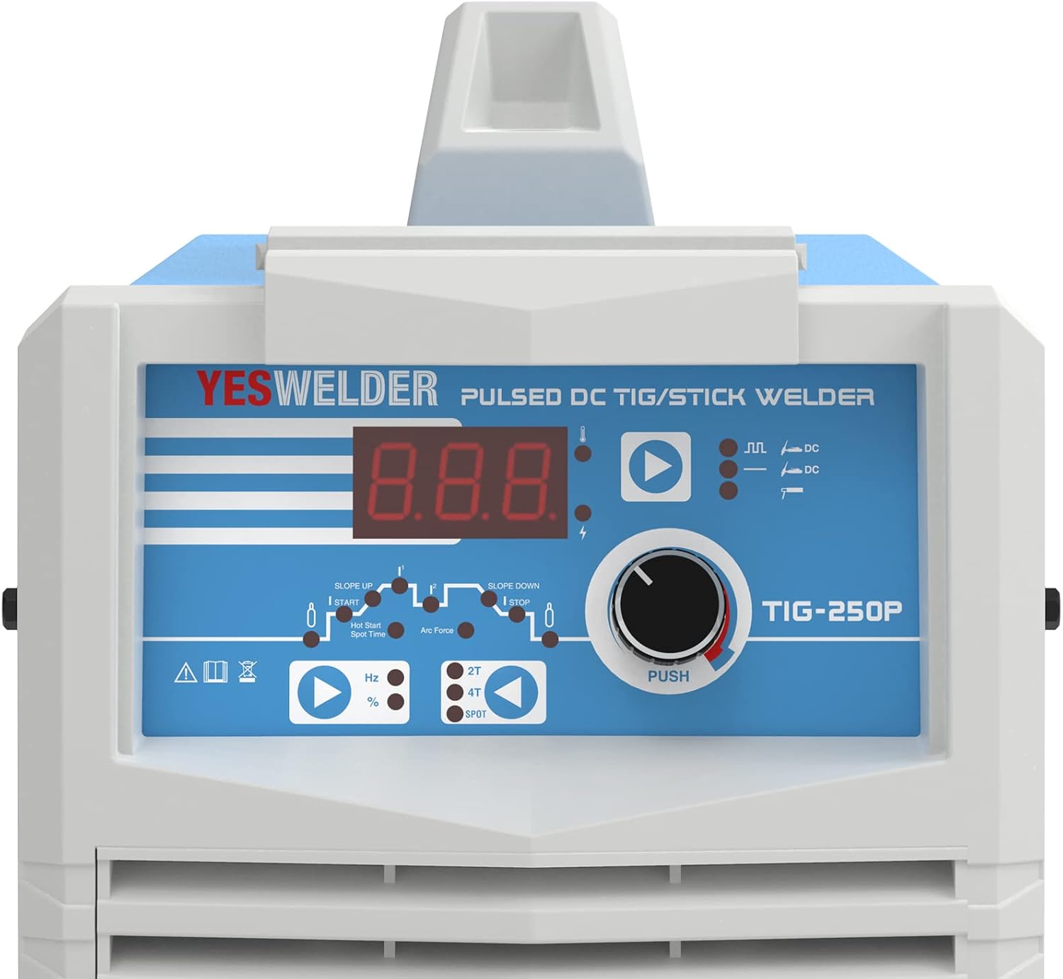 YESWELDER 220V TIG Welder, 250 Amp DC Pulsed TIG Welding Machine with HF Start