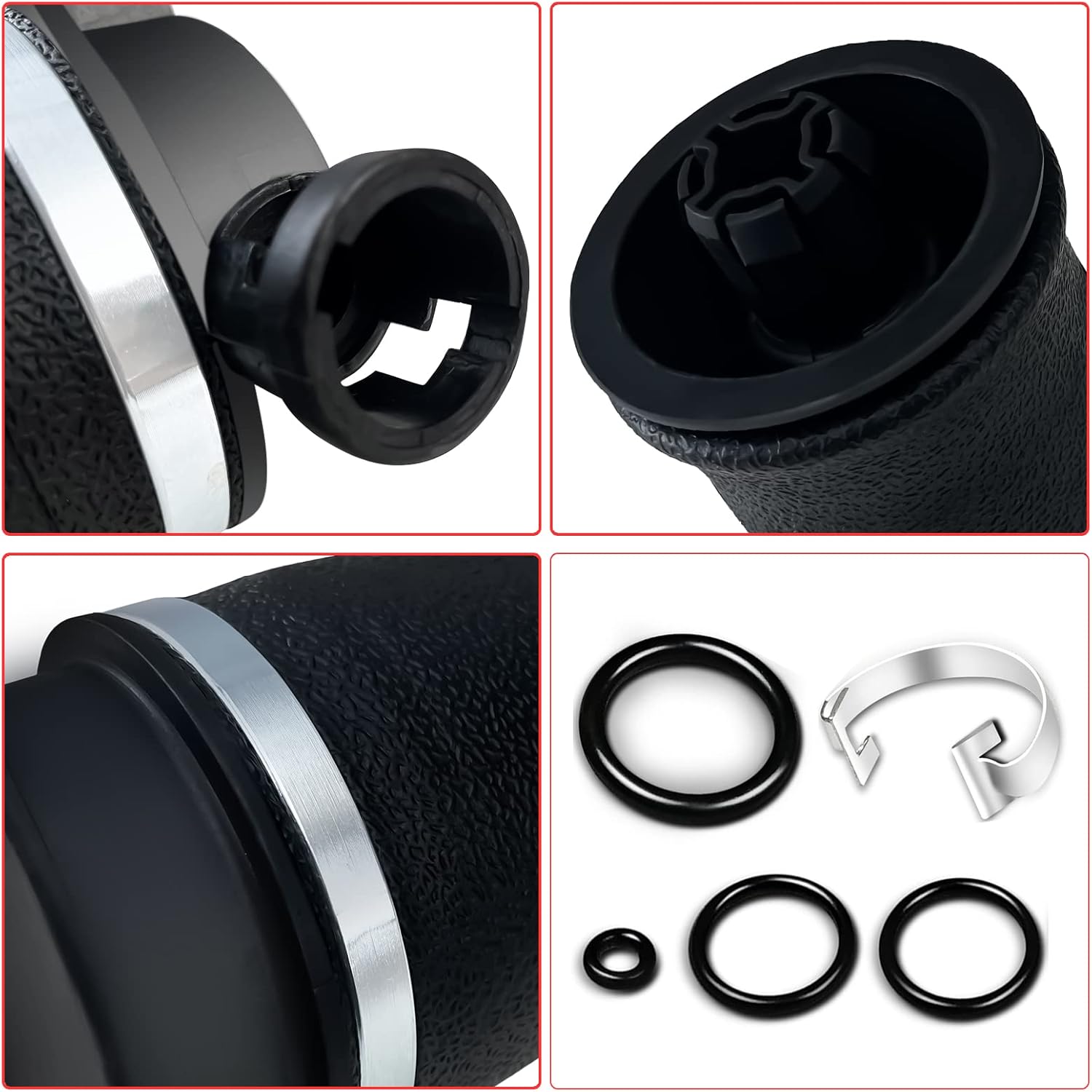 VIGOR Rear Right Air Suspension Spring Bag Compatible with 1995-2002 Lincoln Continental Car Air Struts, OEM Replace Part Number 3U2Z5580MA, 3U2Z5580HA