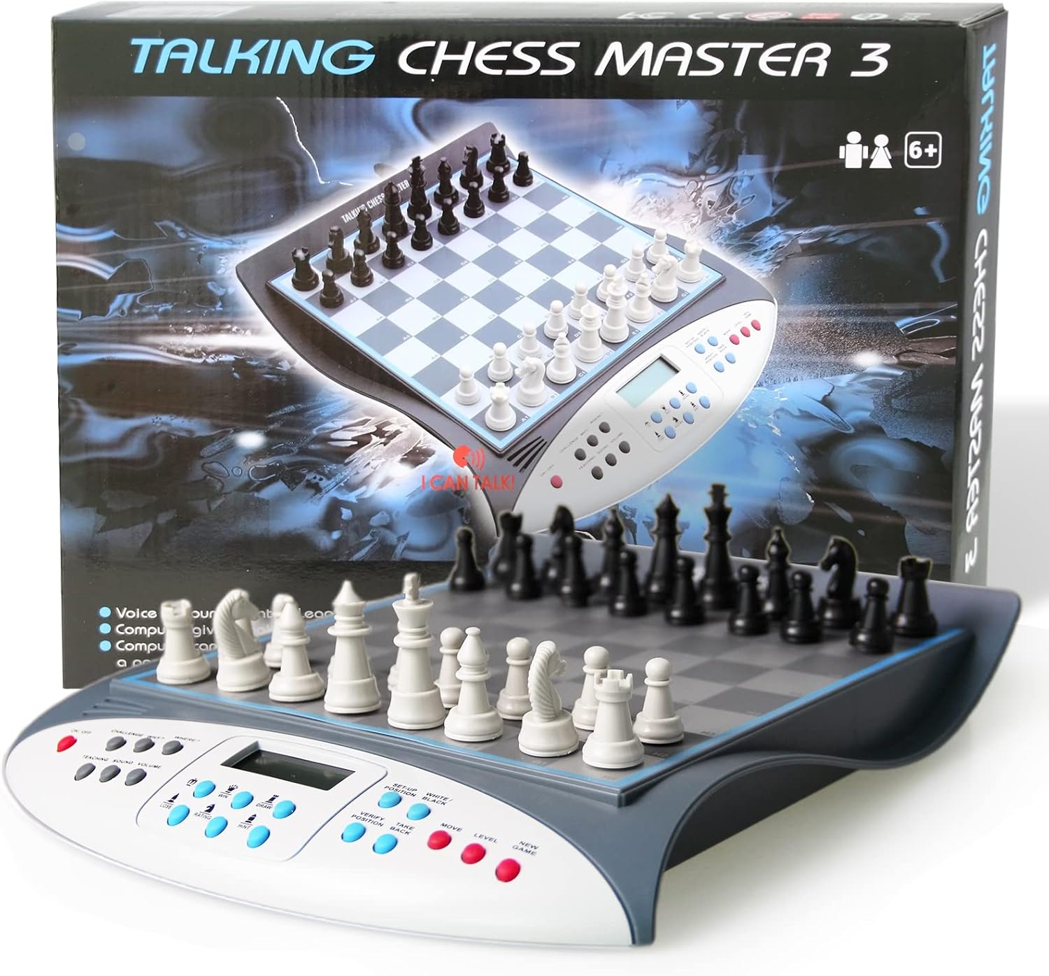Magnet Chess Sets Board Game,Chess Set Board Game, Electronic Voice Chess Academy Classical Computer Voice Teaching System, Teach Chess Strategy
