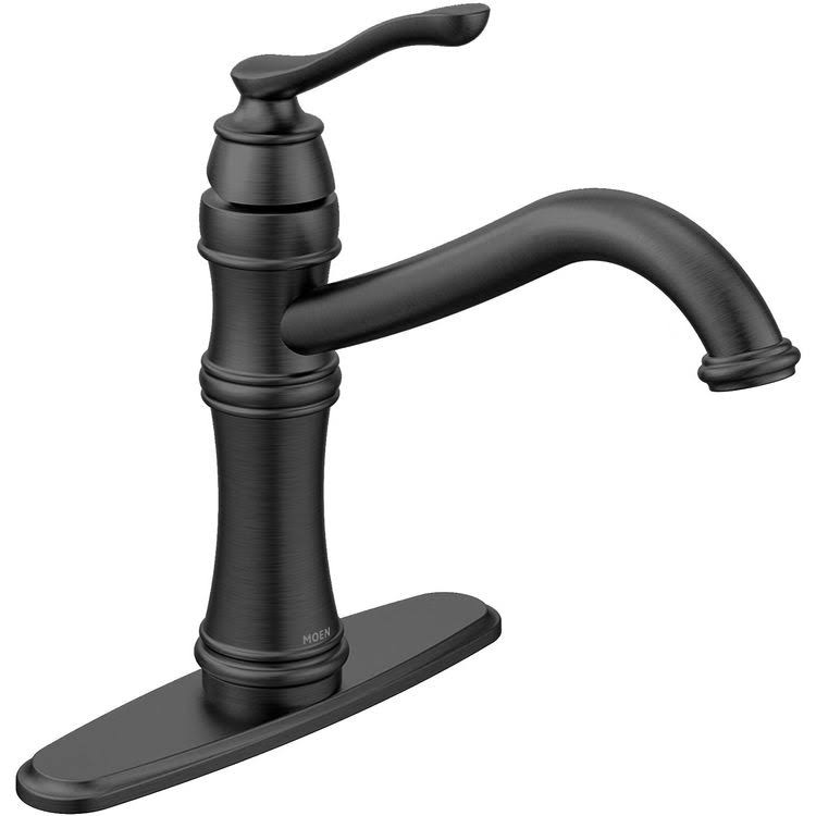 Moen 7240BL Belfield One-Handle Kitchen Faucet - Matte Black