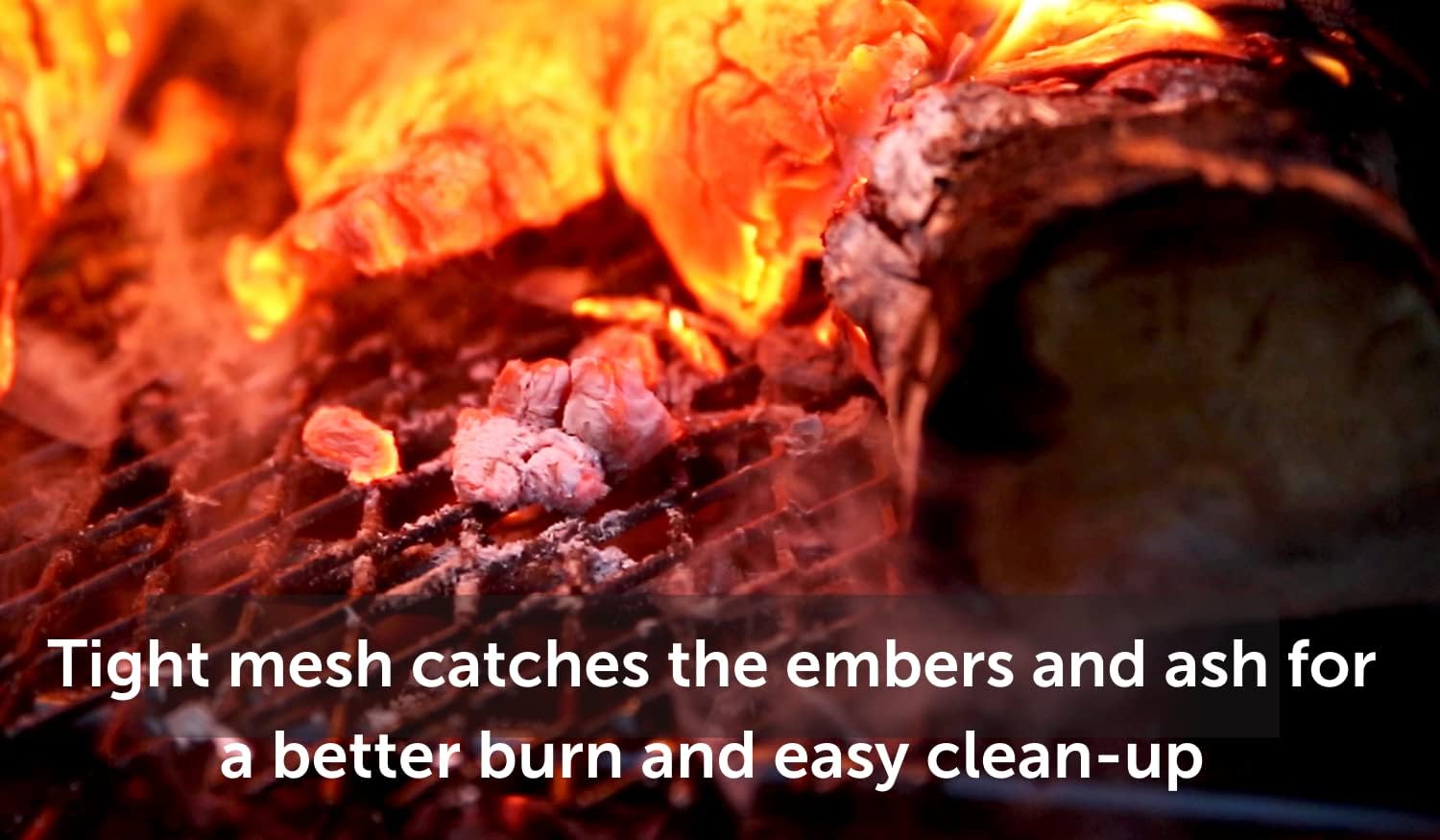 Walden Backyards Fire Pit Grate Round Premium Heavy Duty Steel Grate with Ember Catcher for Outdoor Fire Pits (29.5