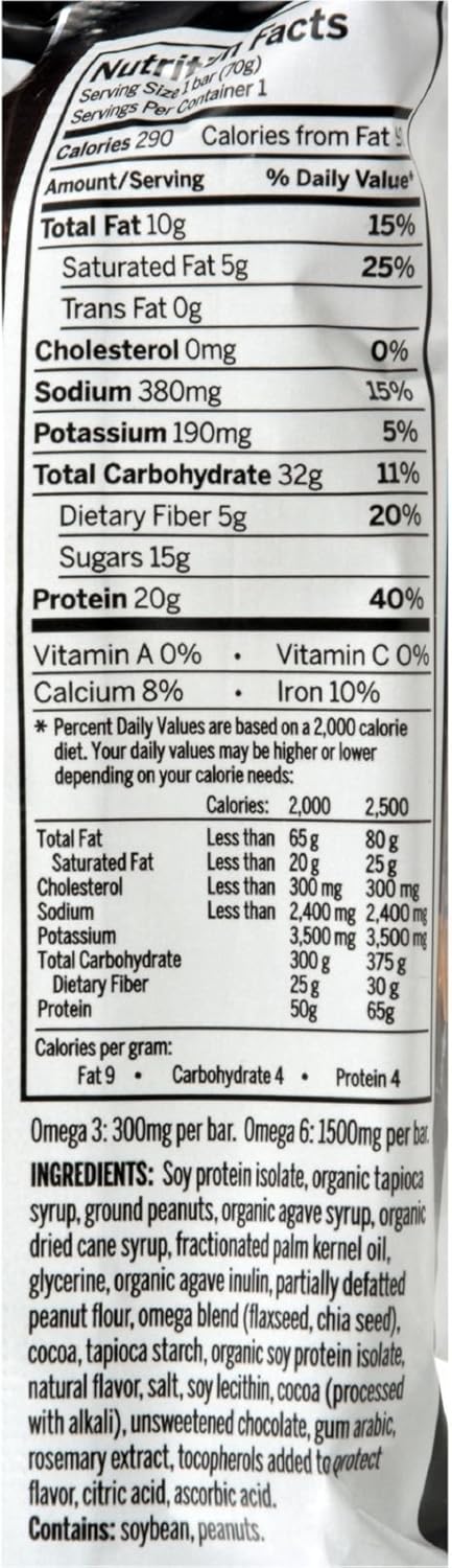 Probar Peanut Butter Chocolate Core Bar - Case of 12 - (2.46 oz each) Pack of 2