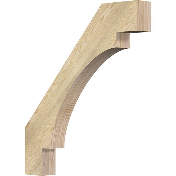 Ekena Millwork 4x22W x 30x22D x 34x22H Merced Rough Sawn Brace, Douglas Fir