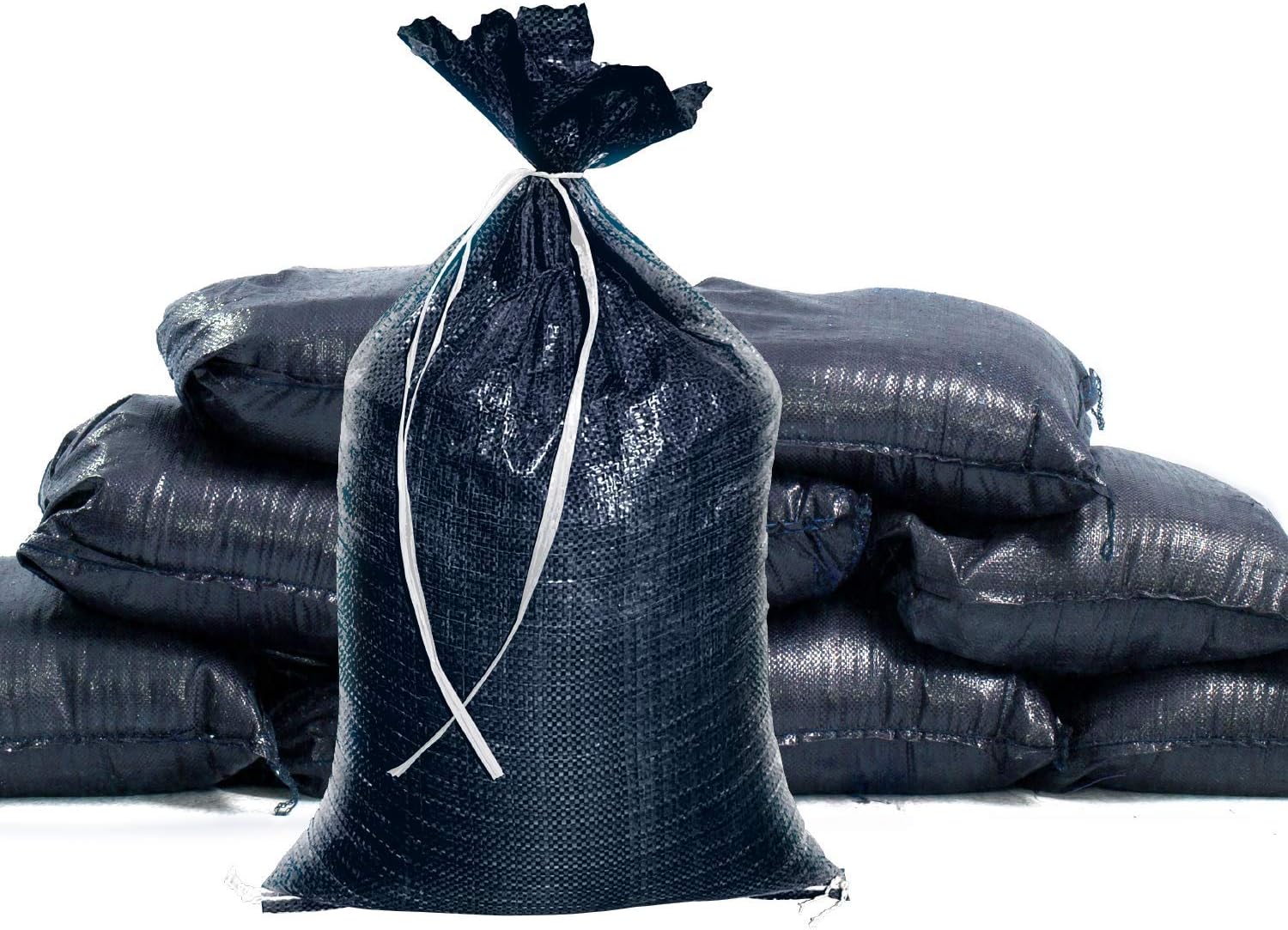 Sandbaggy Black Sandbags - Empty Poly Bags W/ 4000 HR UV Protection - 14 Inch x 26 Inch - Ultra-Tough Sand Bags That Can Be Dropped 40 Times (1000 Bags)