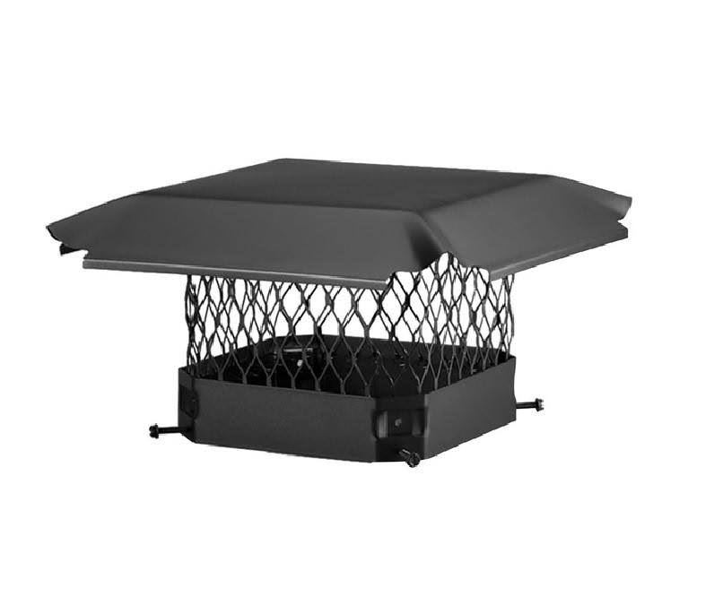 Draft King CBO59 Bolt on Black Galvanized Steel Single Flue Chimney Cap 5x22 x 9x22
